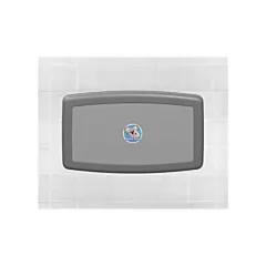 Koala Kare Horizontal Wall Mounted Baby Changing Station, Grey(KB300-01)