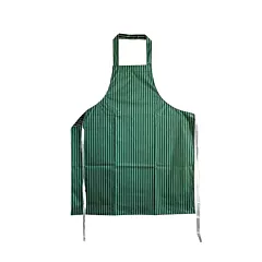 Kasco Butchers Apron, Green Striped
