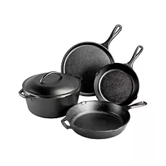 Lodge 5 Piece Pre-Seasoned Cast Iron Cookware Set(L5HS3)