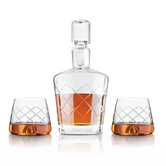 Final Touch 4 Piece Whiskey Decanter Set