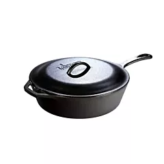 Lodge 5 Qt Cast Iron Deep Skillet