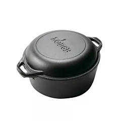 Lodge 5 Qt Cast Iron Double Dutch Oven(L8DD3)