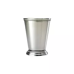Barfly 12 Oz Mint Julep Cup with Beaded Trim, Stainless Steel(M37032)