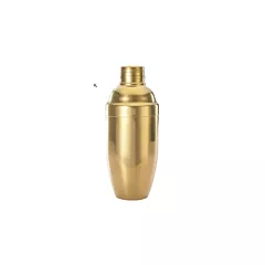 Barfly 24 Oz 3-Piece Japanese Cocktail Shaker, Gold Plated