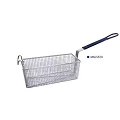 Magnum Fryer Basket with Blue Handle, 13