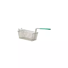 Magnum Fryer Basket with Green Handle, 13.25