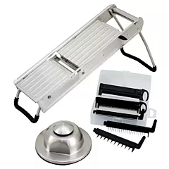 Winco Mandoline Slicer Set, Stainless Steel(MDL-15)