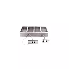 Wells Drop-In Hot Food Well, Holds 4 Full Size Pans with Thermostat Controls