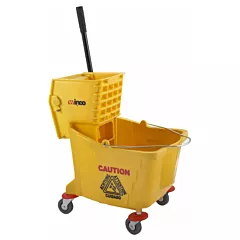 Winco 36 Qt Bucket & Wringer Combo, Yellow(MPB-36)
