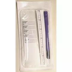 Sterile Medication Labels with Dual Tip Marker and Ruler 100/box