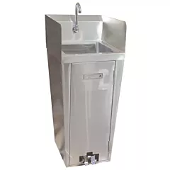 Slice Craft Pedestal Sink with 2 Side Splashes, Foot Valve & Faucet(OM27180)