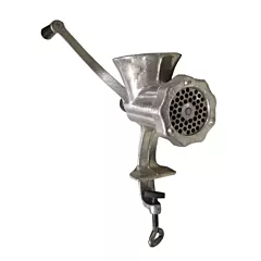 Nella #10 Cast Iron Manual Meat Grinder Clamp Style