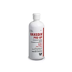 Baxedin Pre-Op 0.5% Chlorhexidine Gluconate 70% Isopropyl Alchohol - Tinted 500ml