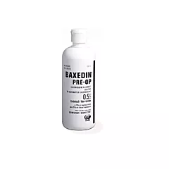Baxedin Pre-Op 0.5% Chlorhexidine Gluconate 70% Isopropyl Alchohol - Untinted 500ml