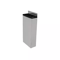 Nella Extra Small Stainless Steel Knife Rack with Black Plastic Insert, 6” x 2.5” x 12.25”