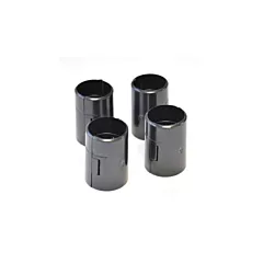 Nella ABS Sleeves for Chrome & Epoxy Stock Shelves, Black, 4 /Pack
