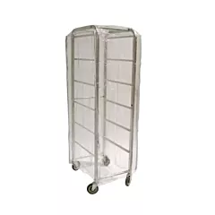 Slice Craft Clear Nylon Pan Rack Cover, 28” x 24” x 62”(OM18633)