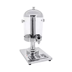 Nella 8 Qt Juice Dispenser with Ice Holding Cylinder, Stainless Steel