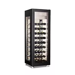 Nella Showcase Wine Refrigerator with 81 Bottle Capacity & Glass Door & Sides