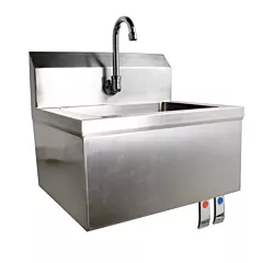 Slice Craft Fabricated Hand Sink with Knee Valve Assembly(OM46319)