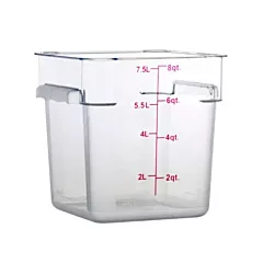 Nella 8 Qt Square Food Storage Container, Clear