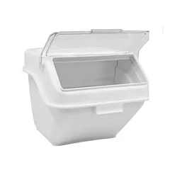 Nella 40 Gallon Ingredient Bin with Scoop, White