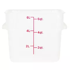 Nella 6 Qt Round Food Storage Container, Translucent