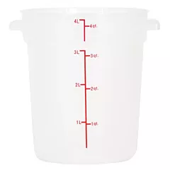 Slice Craft 4 Qt Round Food Storage Container, Translucent(OM80194)