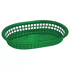 Nella Plastic Oval Basket, Green, 10