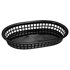 Nella Plastic Oval Platter, Black, 10
