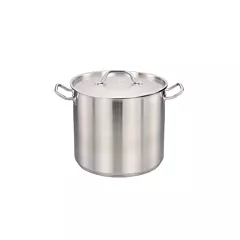 Nella 16 Qt Stock Pot Stainless Steel with Cover