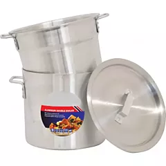Nella 8 Qt Double Boiler, Aluminum**