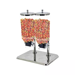 Nella Stainless Steel Cereal Dispenser with 7.5 Litre (x2) Capacity