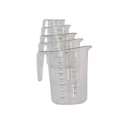 Slice Craft 5 Piece Measuring Cup Set Includes 1 Cup, 1 Pint, 1 Qt & 2 Qt(OM80575)