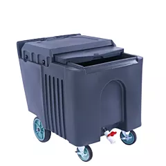 Nella 125 Pound Insulated Mobile Ice Bin with Sliding Lid