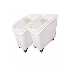Nella 21 Gallon Mobile Ingredient Bin, 2 /Set