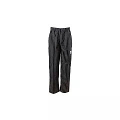 Chef Revival Chef Pants, Black/White Pin-Stripe, X-Small(P040WS-XS)