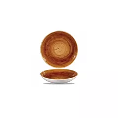 Churchill Stonecast Patina 40 Oz Coupe Bowl, Vintage Copper 12/Case(PAVCEVB91)