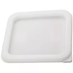 Winco Square Food Storage Cover for 2 & 4 Qt Containers, White