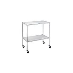 Instrument Table with Shelf, Stainless Steel, 36