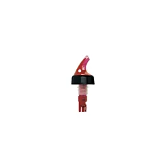 Spill-Stop Posi-Pour 1 Oz Bottle Pourer, Red / Black