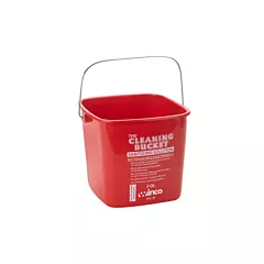 Winco 3 Qt Sanitizing Bucket, Red(PPL-3R)