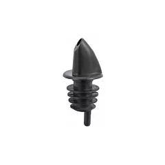 Winco Free Flow Pourer, Black, 12 /Bag