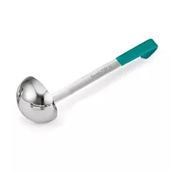 Vollrath 6 Oz One Piece Ladle, Teal Handle