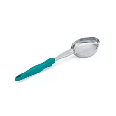 Vollrath 6 Oz Solid Oval Spoodle, Teal Handle(6412655)