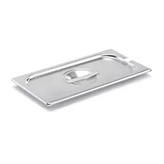 Vollrath Super Pan V 1/3 Size Slotted Steam Table Cover, Stainless Steel