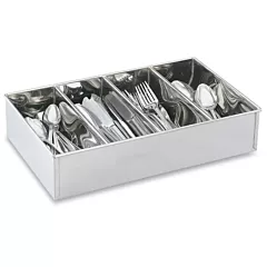 Vollrath Heavy Duty 4-Compartment Cutlery Bin, Stainless Steel, 17