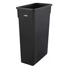 Winco 23 Gallon Slender Trash Can, Black(PTC-23K)