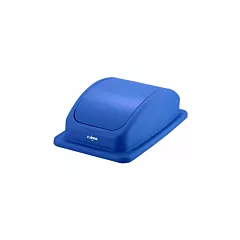 Winco Swing Lid for 23 Gallon Slender Trash Cans, Blue(PTCL-23L)