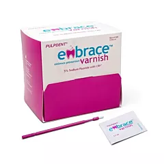 Pulpdent Embrace 5% Sodium Fluoride Varnish, Unit Doses, 200 x 0.4 mL